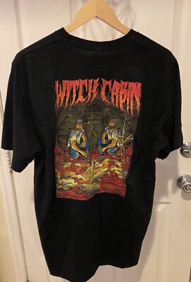 Rare Witch Cabin Goth Gothic Band Size XL T Shirt Dead Rabbit Theme Witchcraft