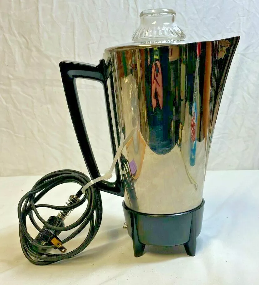 Vintage Presto Electric 9 Cup Coffee Percolator KK114 Clean