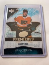 Mikhail Vorobyev 18-19 UD Ice Premieres /1299 Philadelphia Flyers Rookie #61