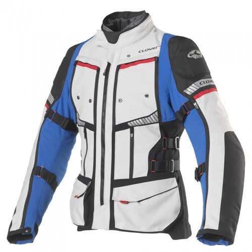 CLOVER GTS-4 GIACCA MOTO 3 STRATI E 4 STAGIONI IMPERMEABILE TAGLIA XL 1704  BL/GR | eBay
