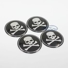<!--F#f_0-->4pcs For Benz Skull Cross Wheel Center Hub Cap Emblem Badge decal Sticker 56.5MM<!--F/-->