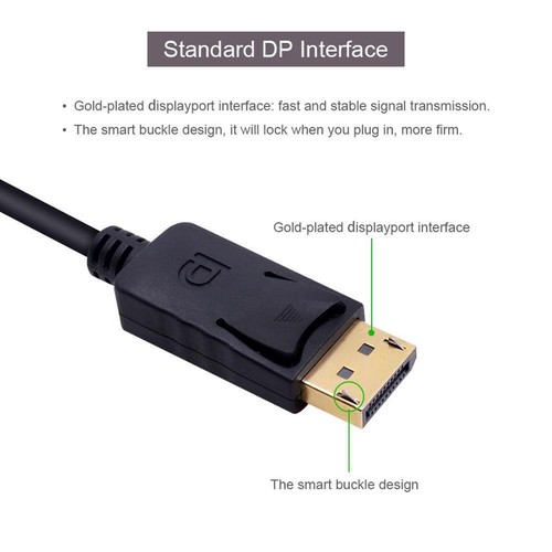 Display Port to VGA Cable Adapter Converter Video HDTV Desktop-L-new. V9J3 - Picture 12 of 15