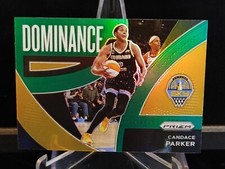 Candace Parker 2022 Panini Prizm Dominance Green Prizm #8 - Chicago Sky
