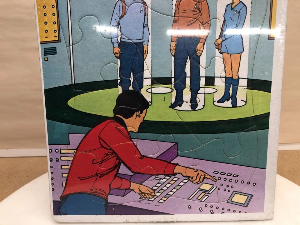 复古 STAR TREK 1979 Whitman 拼图带 Kirk & Spock — 第 3/4 张图片