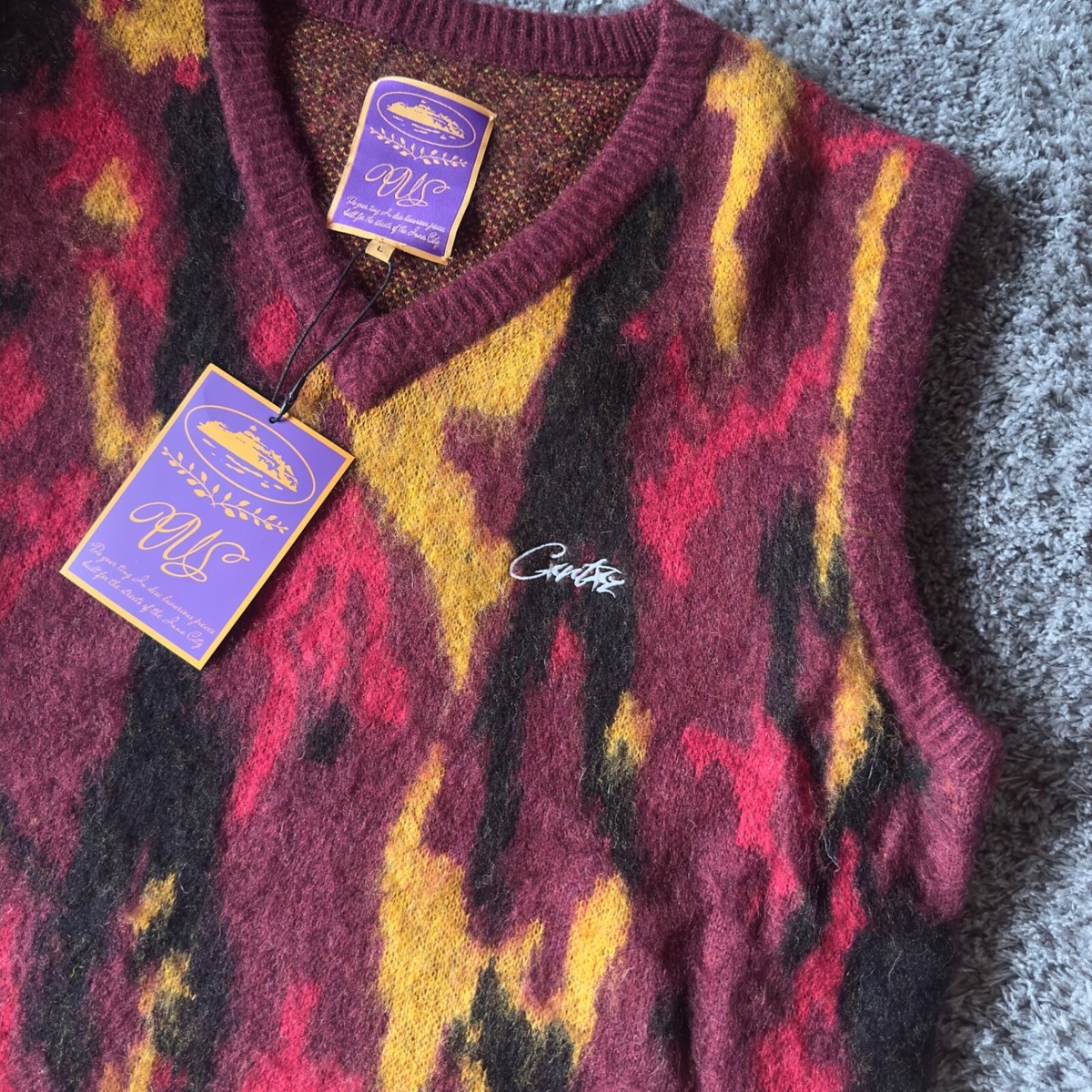 【2plan】Forest mohair knit vest 2plan】Forest mohair knit vest MOHAIR KNIT VEST - MUSTARD | COS