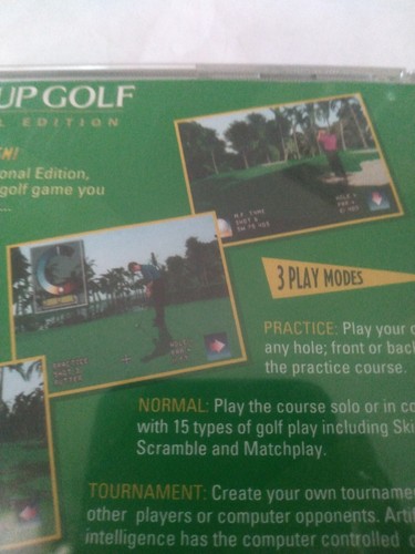 Coppa del Mondo Golf: Professional Edition Sony PlayStation 1, 1995 Videogioco PS1 - Foto 5 di 7