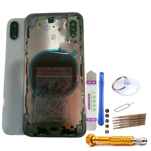 HX Couvercle Batterie Pour IPHONE XS Préassemblé derrière la Coque Boîtier Blanc - Bild 1 von 1