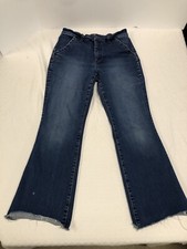 Duluth Trading Women s Distressed Blue Bootcut Jeans Size 10 X 31