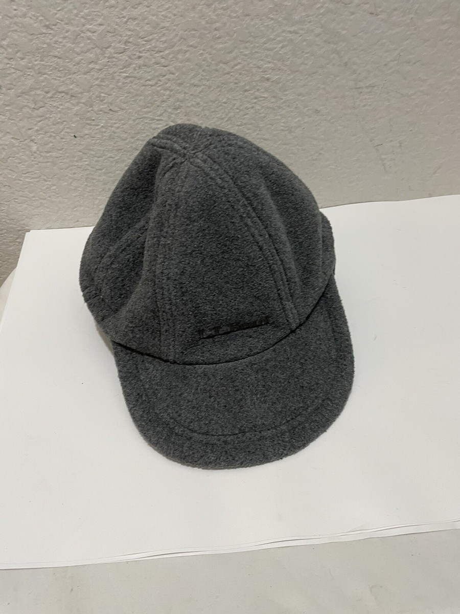 Vintage L.L . Bean Gray Fleece Polartec Hat Cap Ear Flaps  display picture 1