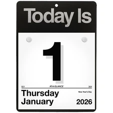 2026 At-A-Glance K1-00 Today Is Tear Off Wall Calendar with Base, 6 x 6"