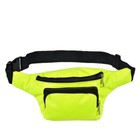 Unisex Retro Bum Bag Bright Neon Yellow Print Brand New Festival Camping