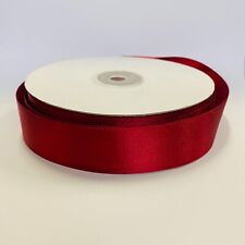 Scarlet wide x 50 yd Offray 2205 Double Face Satin Craft Ribbon 1 1/2" in 