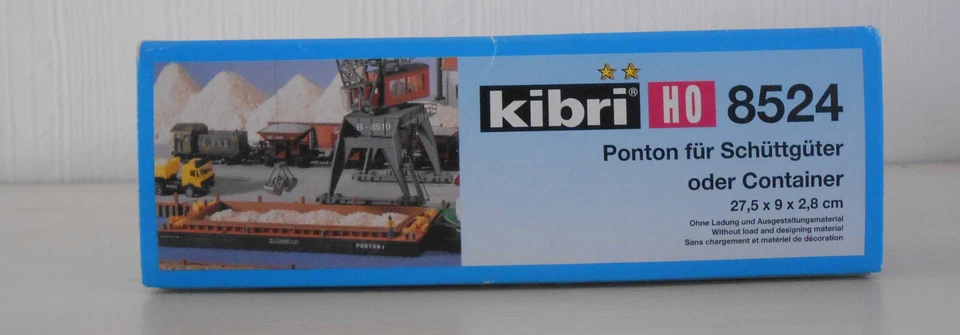 Maquette Ho 1/87 Kibri Réf. 85242 Barge de transport en vrac pour diorama - Photo 2/3