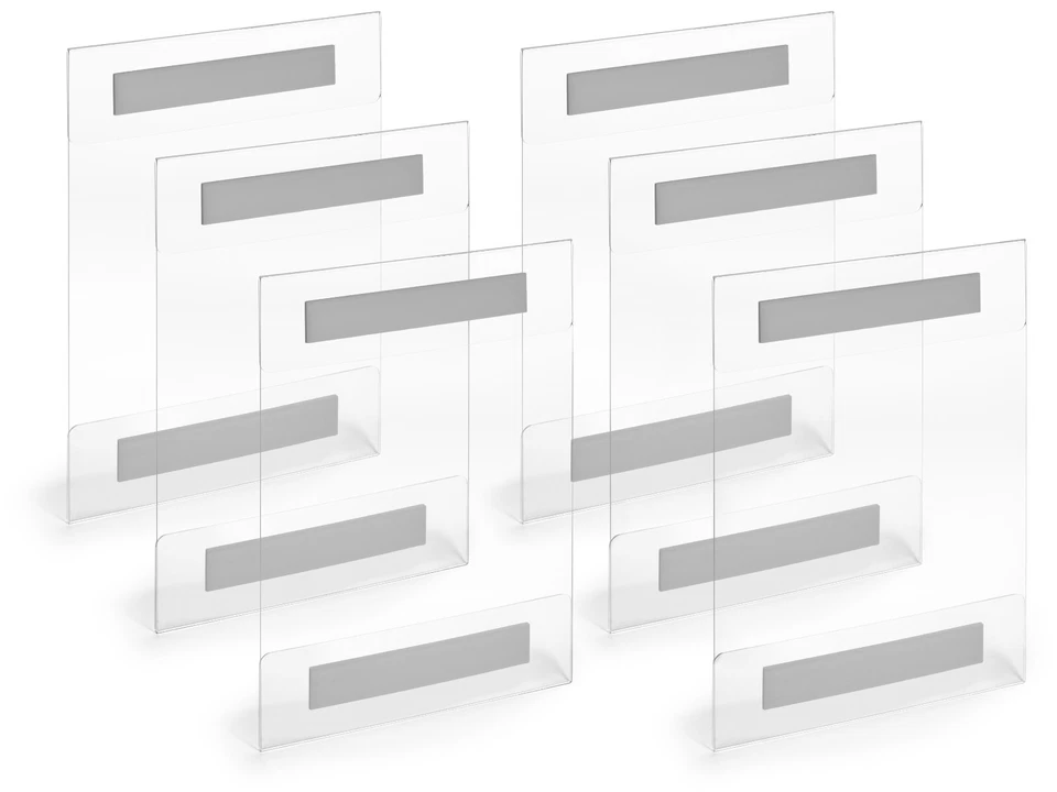 8.5 X 11 Wall Mount Acrylic Sign Holder 6 Pack Tape Clear Plastic Sign Arraview - Image 4 of 4