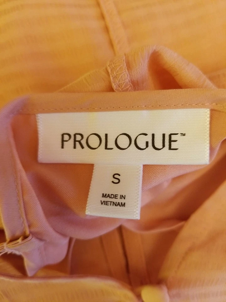 Vestido Prólogo Alto Bajo Largo Romántico Pradera Melocotón Slip Semi Transparente Femenino Pequeño Foto 3 de 4