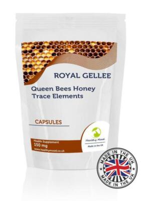 Bumble Bee Honey 150mg 30 Capsules Pills Supplements Fresh Queen Royal Jelly Gel