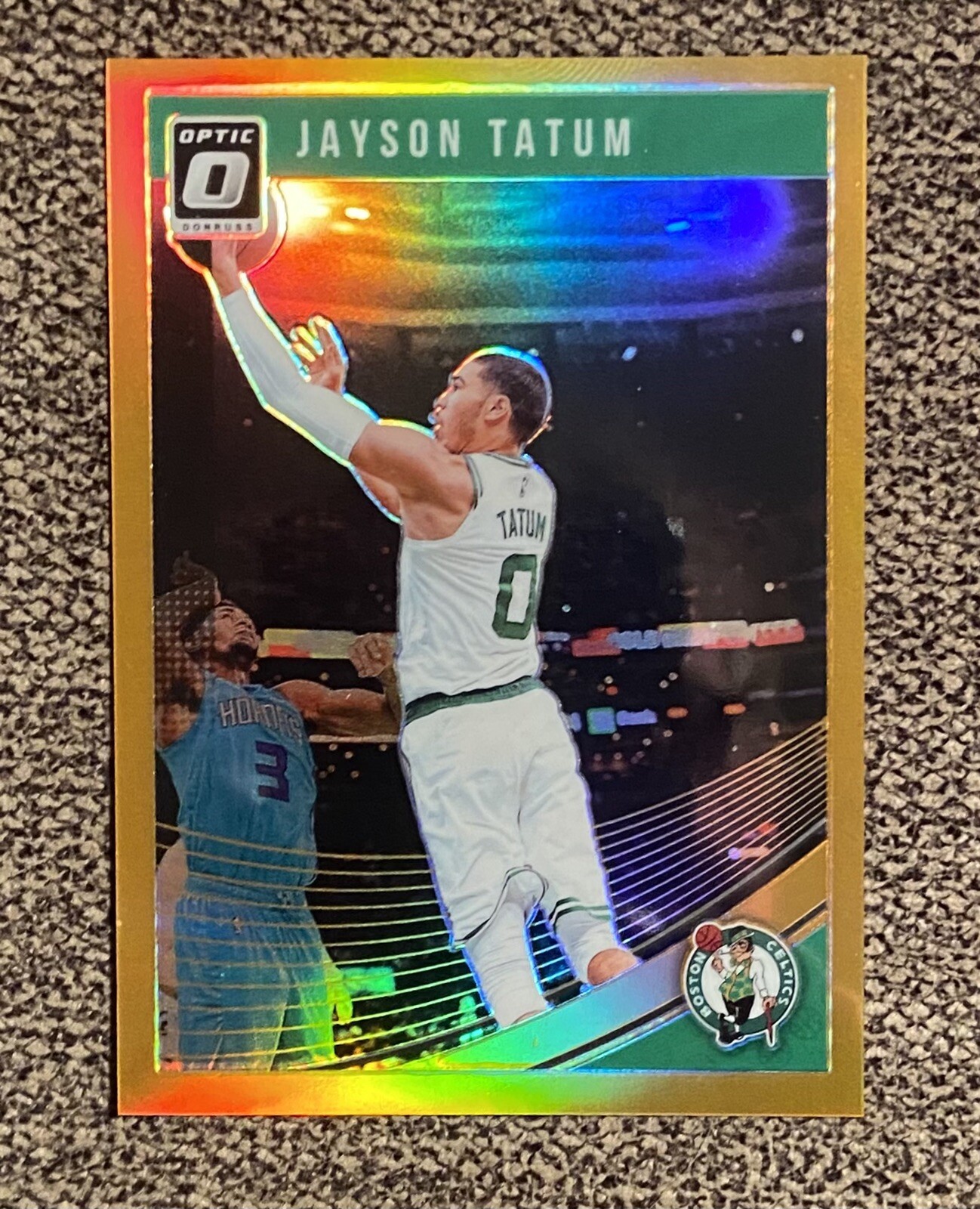 2018-19 Jayson Tatum Donruss Optic #76 Orange Holo Prizm Refractor SP /199