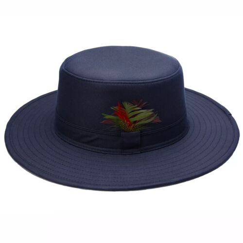 Sombrero Fedora Ala Ancha Encerado Aplastable, Embalable Arbusto de Lluvia - Imagen 3 de 10