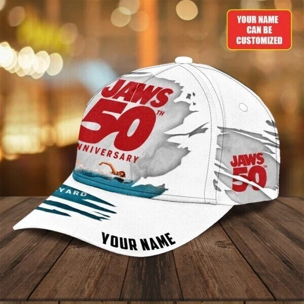 Personalized Jaws 50th Anniversary Unisex Classic Cap Adults Hat Lovers Gift