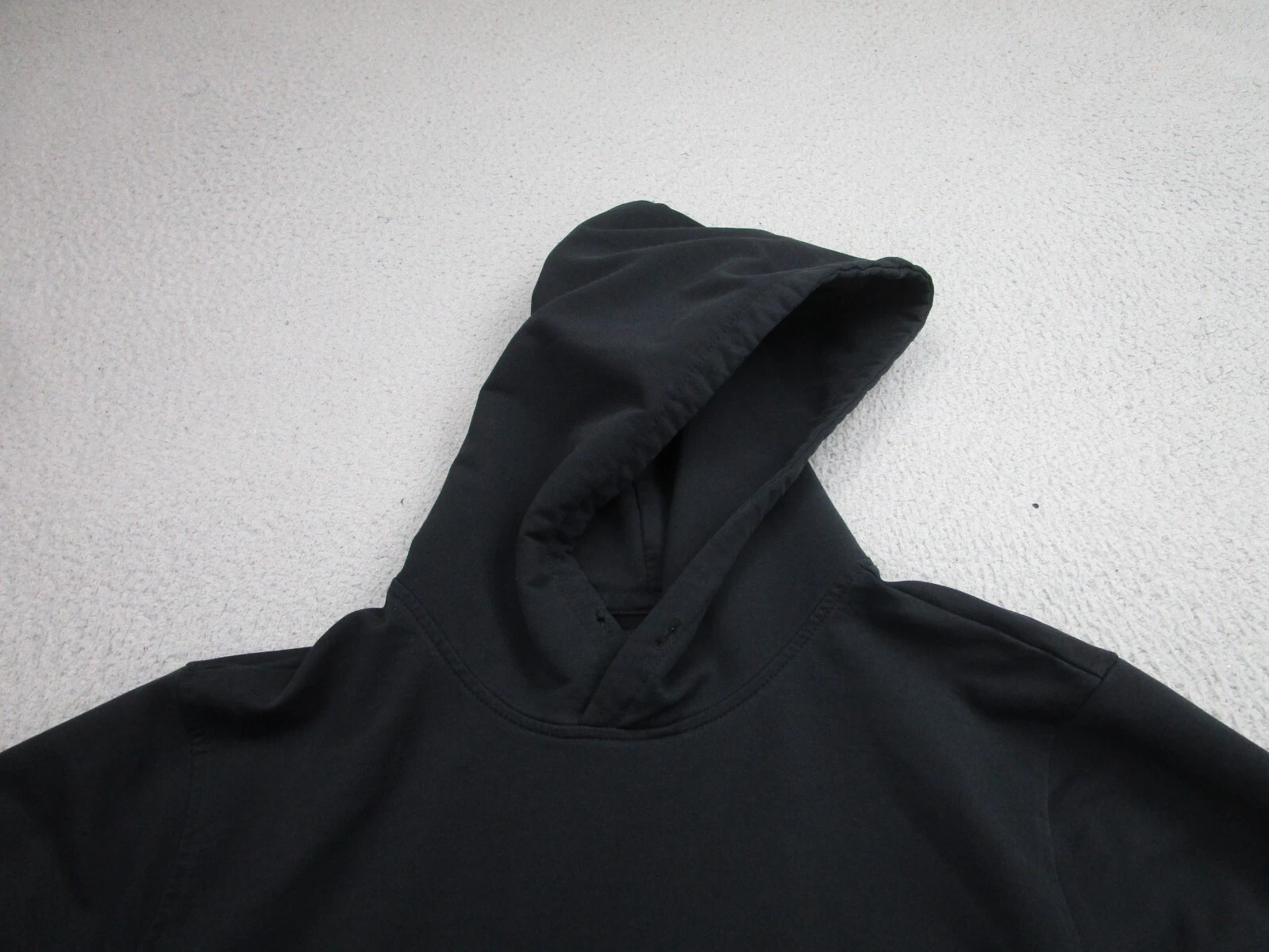 VETEMENTS CUTS Maglione Uomo Medium Nero Pullover Felpa con Cappuccio Active Uomo