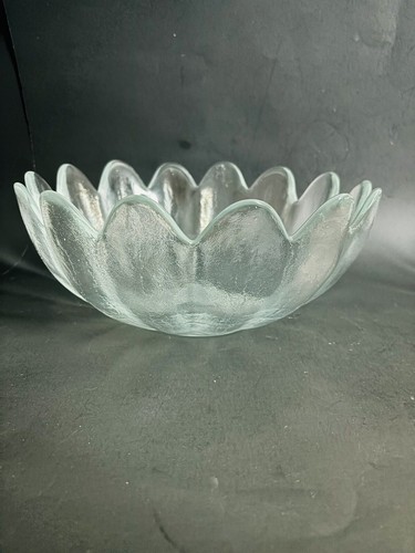 Complete Set 1961-79 Blenko Crystal Glass Petal Bowls 6143L & Six 6143S Husted - Picture 4 of 15