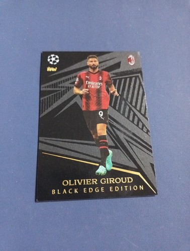 Olivier Giroud TOPPS Match Attax 23/24 Black Edge Edition Card # 499. New