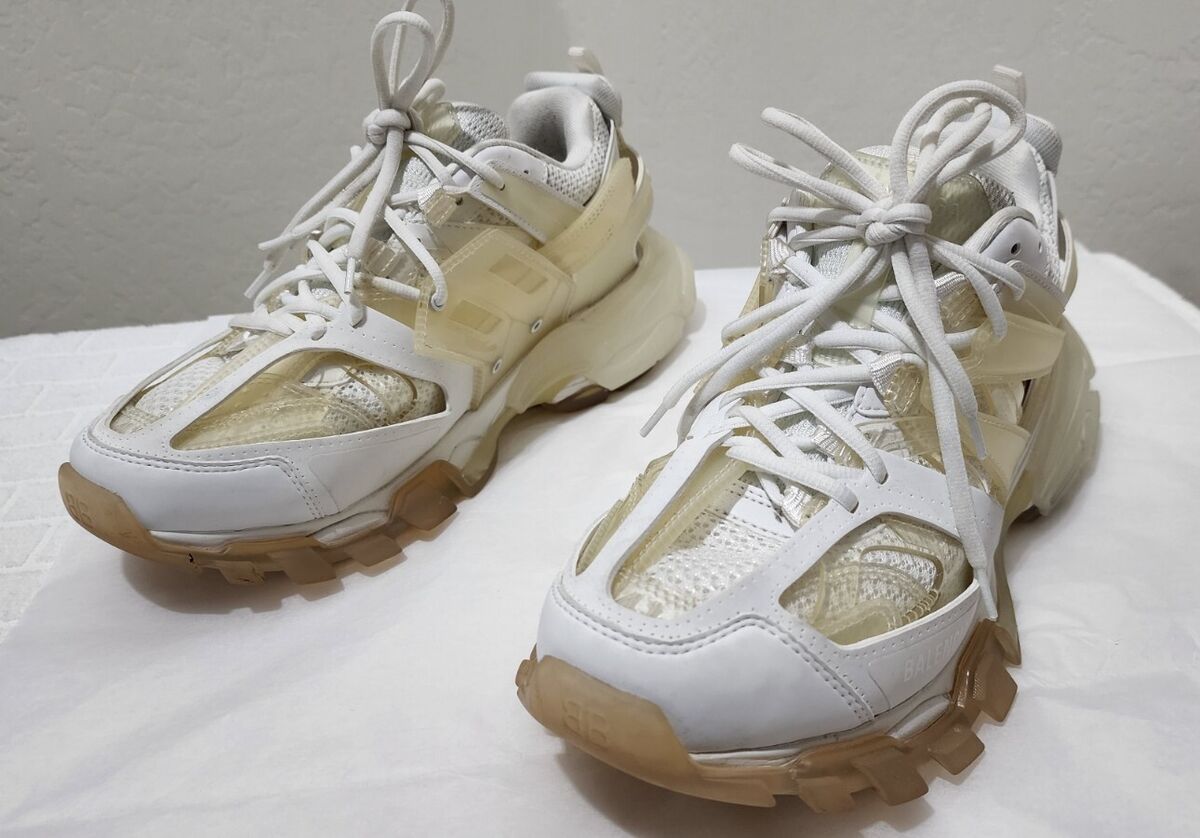 Balenciaga Men's 41EU 8US Track Clear Sole Low Top Sneakers Balenciaga Men's 41EU 8US Track Clear Sole Low Top Sneakers