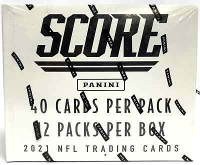 2021 Panini Score Football Fat Pack Cello 12 Box Case FACTORY SEALED