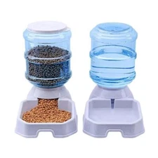 Pet Dog Cat Waterer Automatic Dispenser Drink Water Gravity Large Bowl