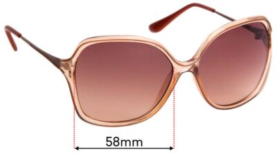 SFx Replacement Sunglass Lenses Fits Fiorelli Constance - 58mm Wide