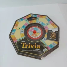 Spin Trivia Game 1984 Octagonal Board Game with Spinner and 2000 Questions