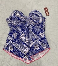 NWT Arizona Tankini Top Swimwear Built-In Padded Bust Support Size XL