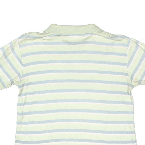 RALPH LAUREN Boys Polo Shirt Green Striped Short Sleeve M - Picture 4 of 6
