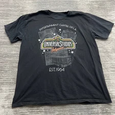 Universal Studios Shirt Size XL Mens Hollywood Los Angeles California Tee Black