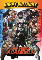 GrußKarte My Hero Academia 17,8 X 12,7 Cm, Anime, Geburtstagskarte