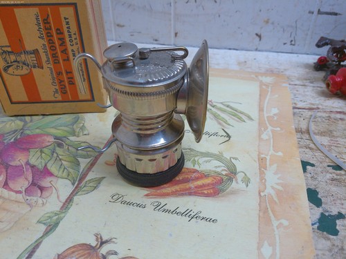 Miners GUY'S DROPPER nickel CARBIDE LAMP with BOX - NEW/OLD STOCK!! - Picture 4 of 6