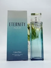 Calvin Klein Eternity Aqua Eau De Parfum For Women 3.4oz / 100ml Discontinued