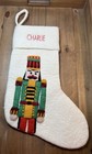 West Elm Felt Nutcracker Stocking Mono Charlie