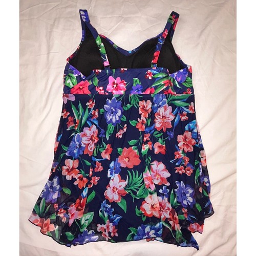 Coastal Cove Blumen Badekleid Badeanzug Plus Größe 16W - Bild 2 von 6