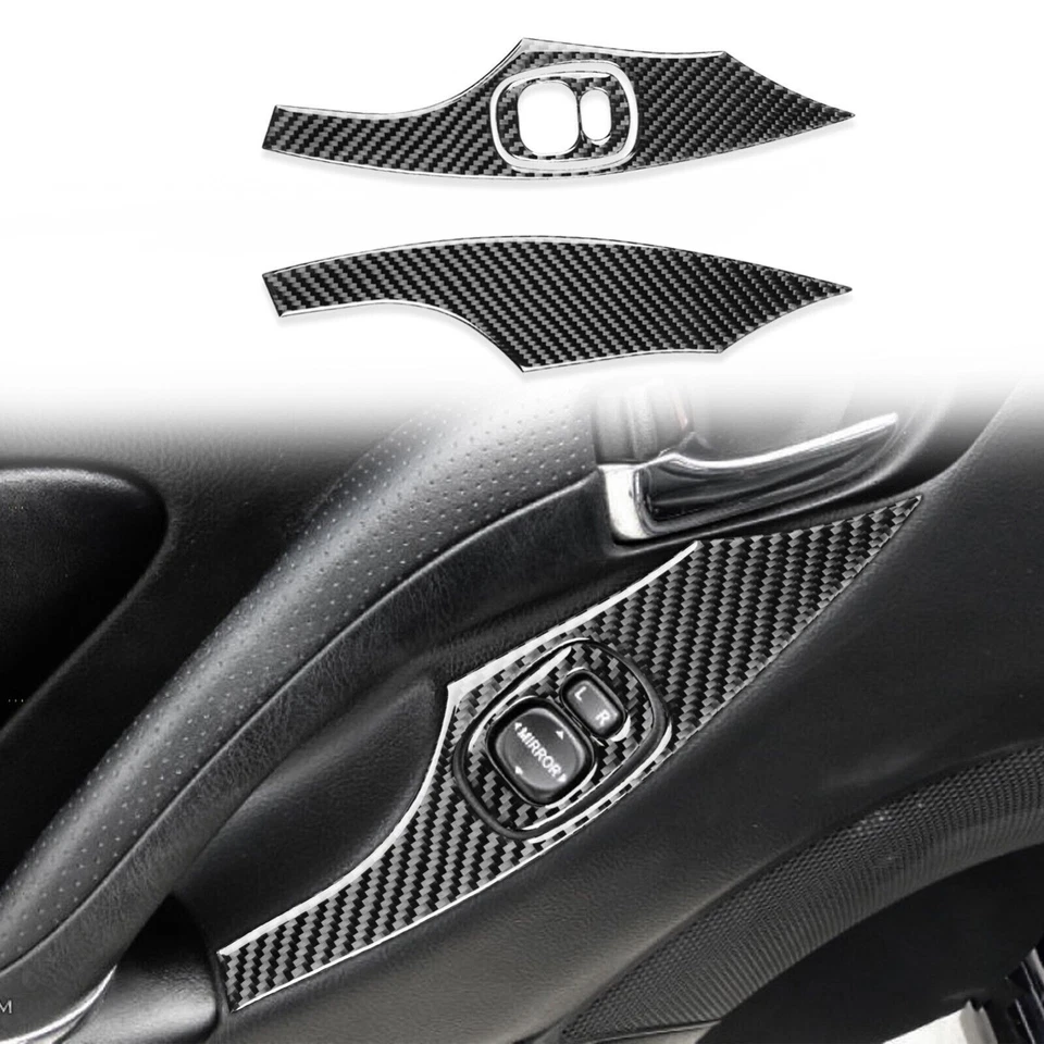 Kit de cubierta interior completo de fibra de carbono real de 21 piezas para Toyota Celica 2000-2005 Foto 3 de 4
