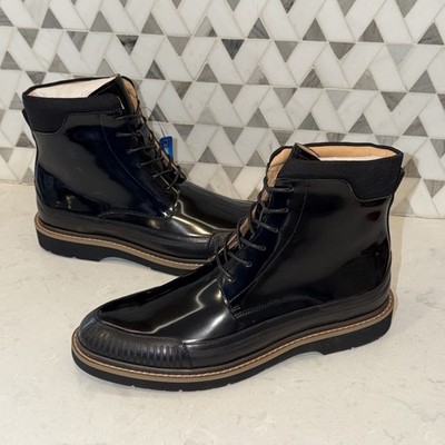 Moretti Gold Label Adonis Dress Boots Men s Size 8.5 Black Patent Leather