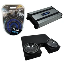 Fit 07-13 Toyota Tundra Double Cab Alpine SWT-10S4 Dual 10 Sub Box HA-A800.1 Amp