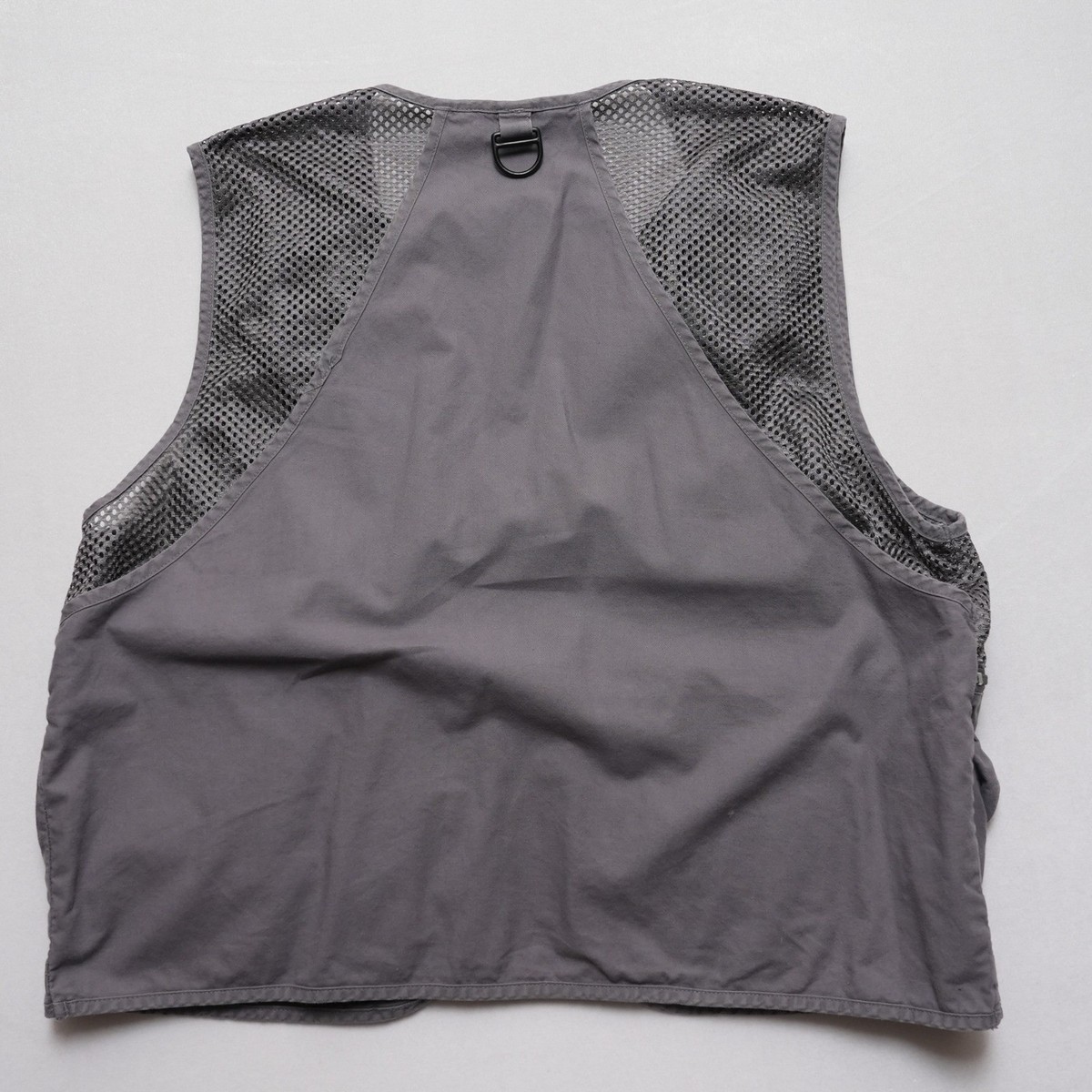 Garcia Fishing Vest Mens L XL Gray Mesh Multi Pocket Fly Fishing