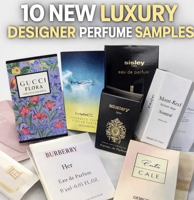 Luxury Designer Women s Perfume Samples Lot of 10 NEW High End Random Authentic