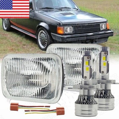 7x6'' 5x7 LED Headlights Reflector Bulbs 2pcs for GMC Caballero 1978-1981