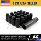 20 Pc Set Spline Tuner Lug Nuts ¦ 12x1.5 ¦ Black for Hyundai Kia