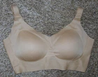 NEW Beige Plus Size Full Coverage Seamless Push Up Wirefree Jelly Bra BODCURVEN