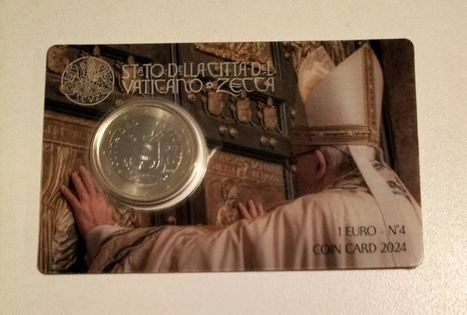 Coincard 1 euro VATICAN 2024 - N04 - Édition spéciale .. - Photo 2/3