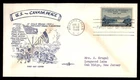 Mayfairstamps US FDC 1948 Peace Bridge US and Canada First Day Cover aaw_45835