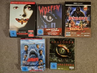 Anaconda Der Weisse Hai Das Schweigen der Lämmer Wolfen u.a. 4K ULTRA HD